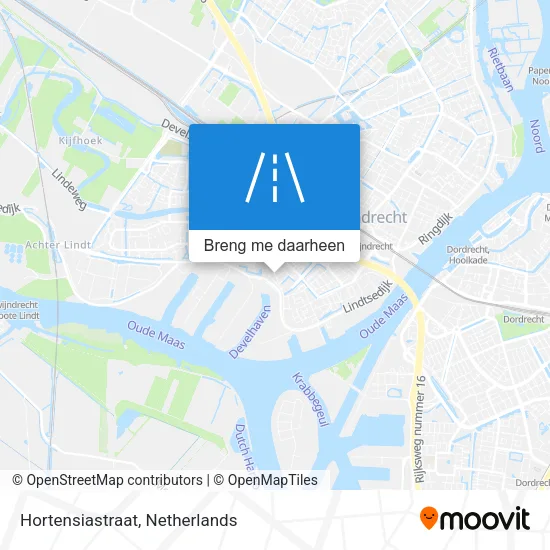 Hortensiastraat kaart