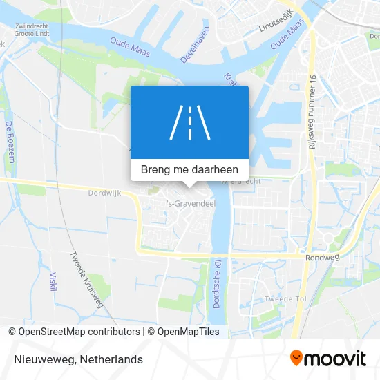 Nieuweweg kaart