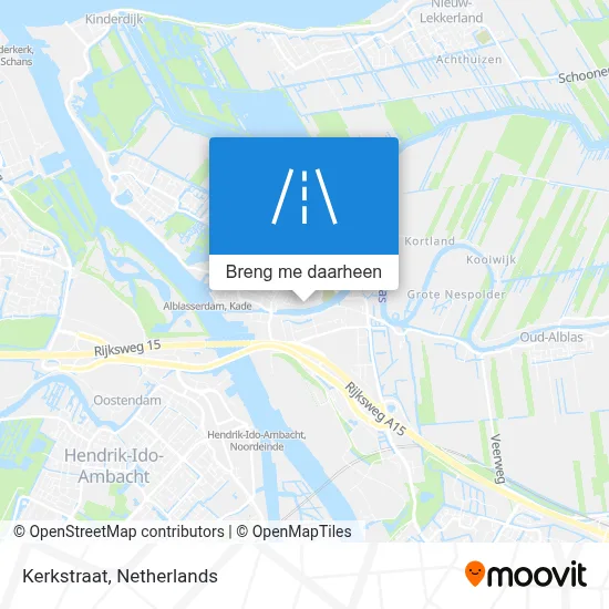 Kerkstraat kaart