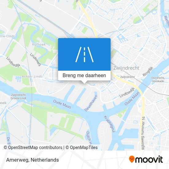 Amerweg kaart