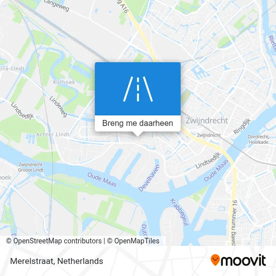 Merelstraat kaart