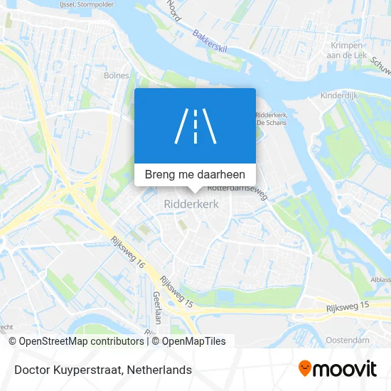 Doctor Kuyperstraat kaart