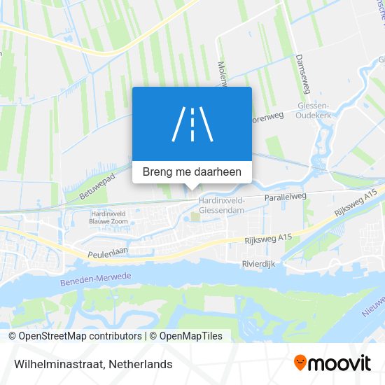 Wilhelminastraat kaart