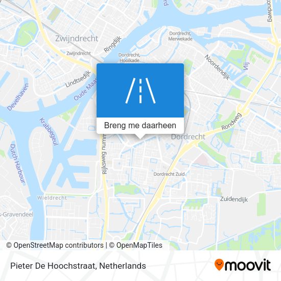 Pieter De Hoochstraat kaart