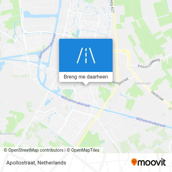 Apollostraat kaart