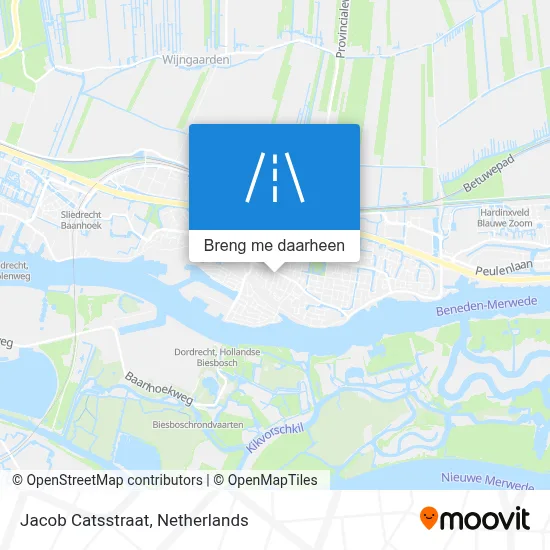 Jacob Catsstraat kaart