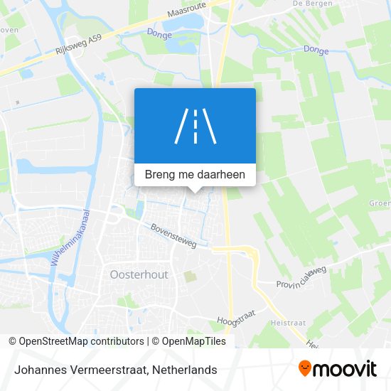 Johannes Vermeerstraat kaart