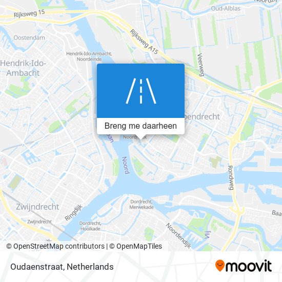 Oudaenstraat kaart