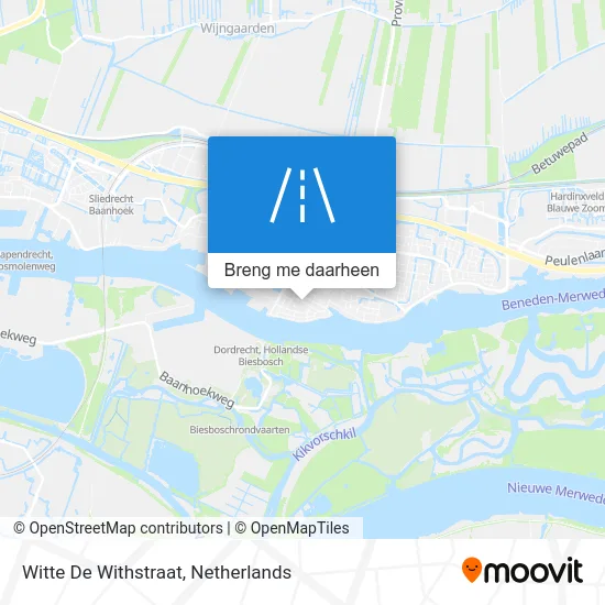 Witte De Withstraat kaart