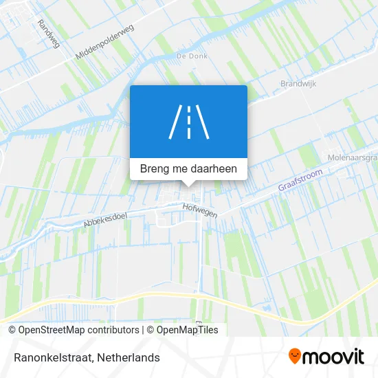 Ranonkelstraat kaart
