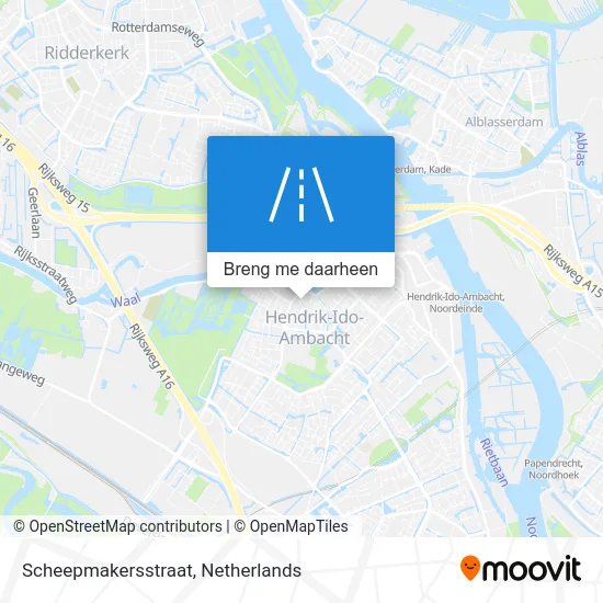 Scheepmakersstraat kaart