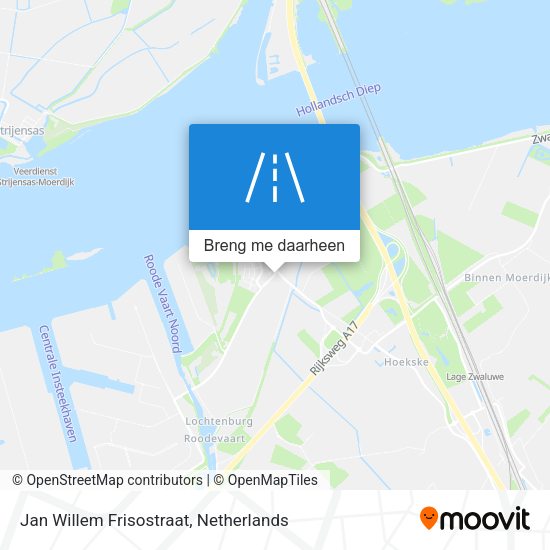 Jan Willem Frisostraat kaart