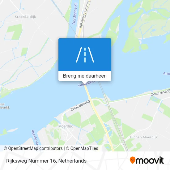 Rijksweg Nummer 16 kaart