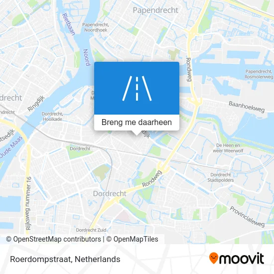 Roerdompstraat kaart