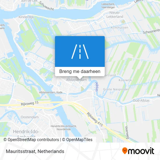 Mauritsstraat kaart
