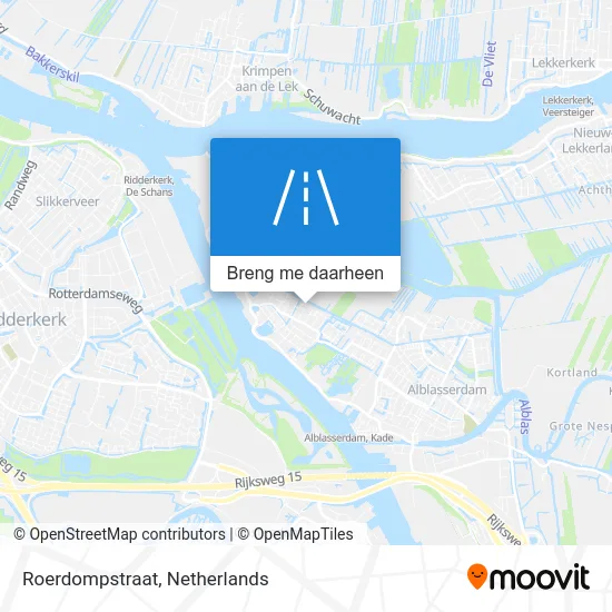 Roerdompstraat kaart