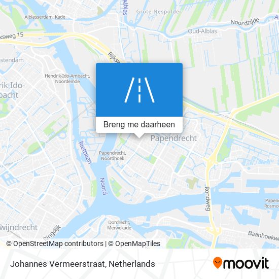 Johannes Vermeerstraat kaart