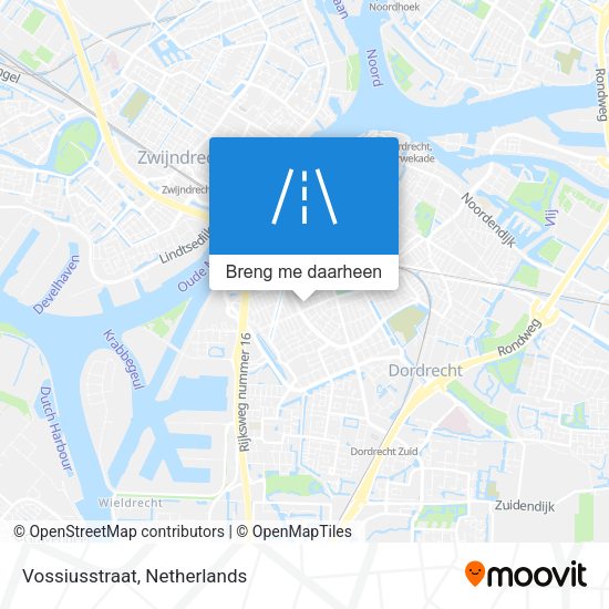 Vossiusstraat kaart