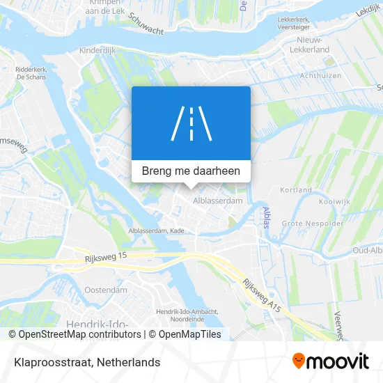 Klaproosstraat kaart