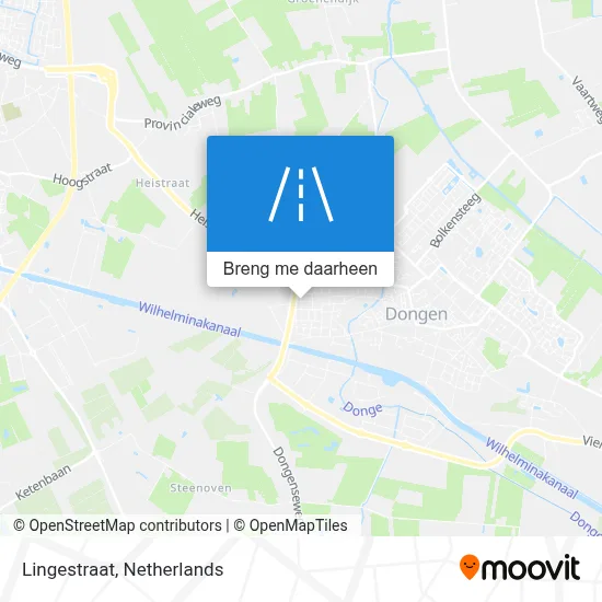 Lingestraat kaart