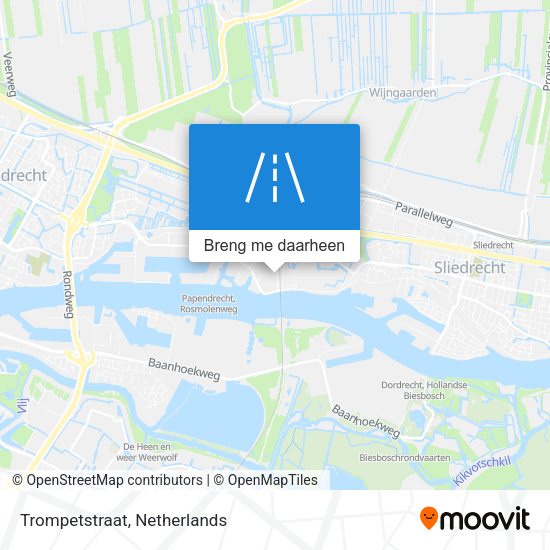 Trompetstraat kaart