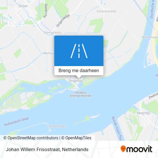 Johan Willem Frisostraat kaart