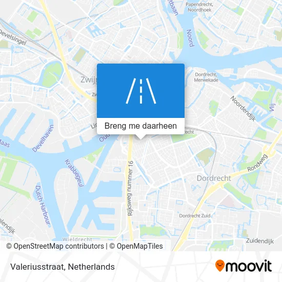 Valeriusstraat kaart