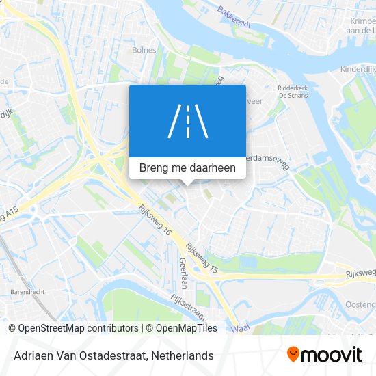 Adriaen Van Ostadestraat kaart