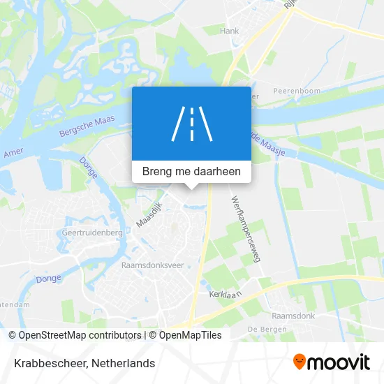 Krabbescheer kaart