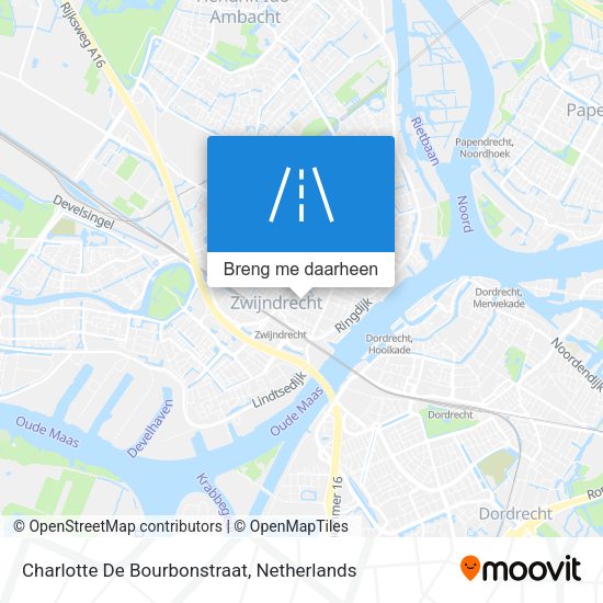 Charlotte De Bourbonstraat kaart