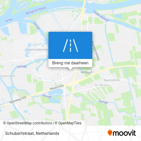 Schubertstraat kaart