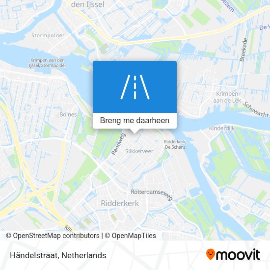 Händelstraat kaart