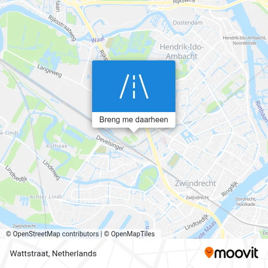 Wattstraat kaart