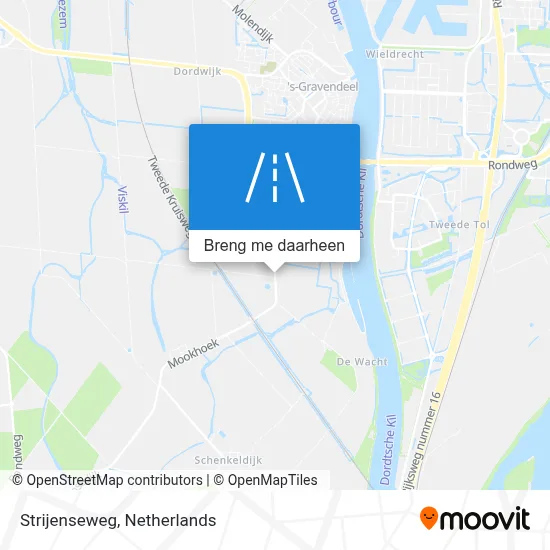 Strijenseweg kaart
