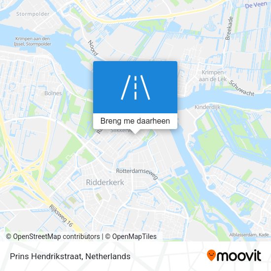 Prins Hendrikstraat kaart