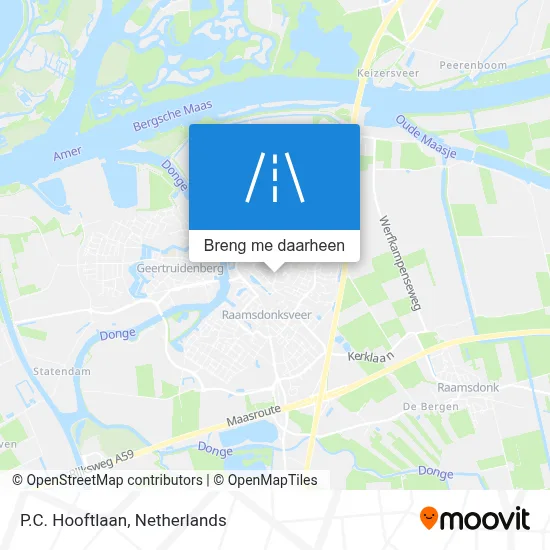 P.C. Hooftlaan kaart