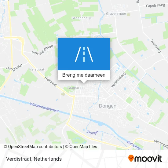 Verdistraat kaart