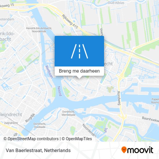 Van Baerlestraat kaart