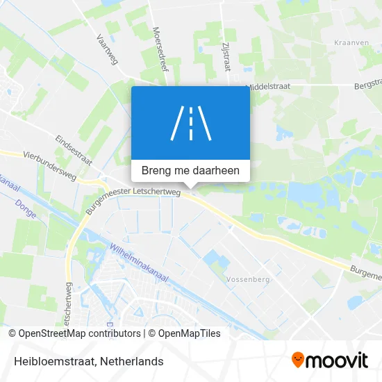 Heibloemstraat kaart