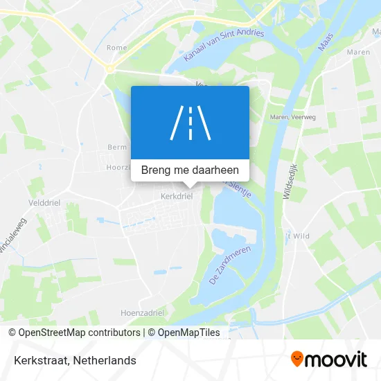Kerkstraat kaart