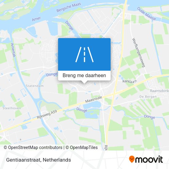 Gentiaanstraat kaart