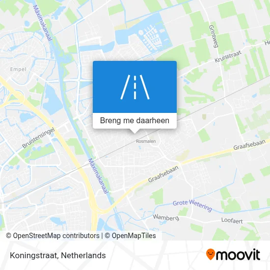 Koningstraat kaart