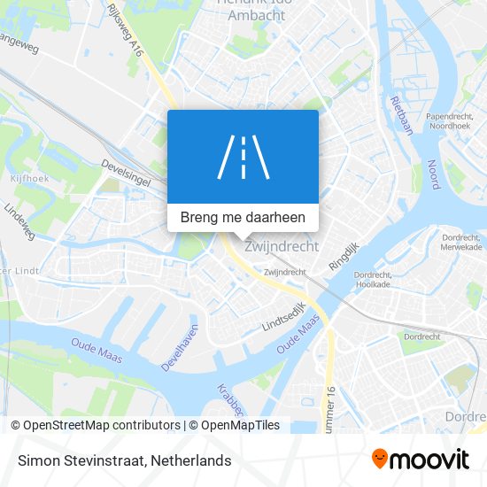 Simon Stevinstraat kaart