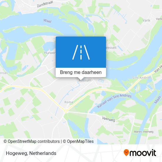 Hogeweg kaart