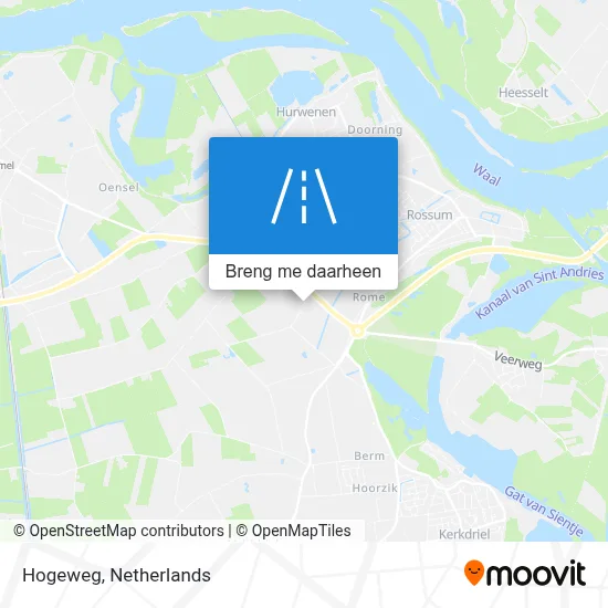 Hogeweg kaart