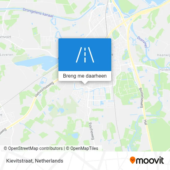 Kievitstraat kaart