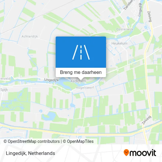 Lingedijk kaart