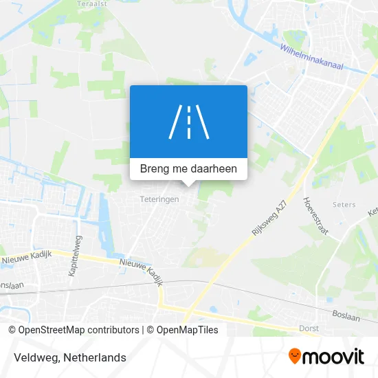 Veldweg kaart