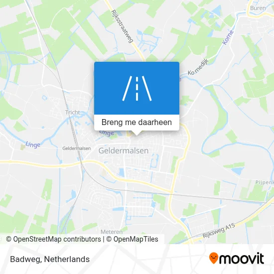 Badweg kaart