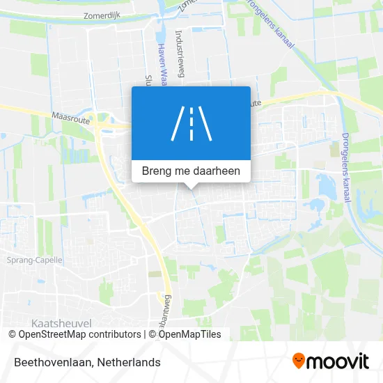 Beethovenlaan kaart